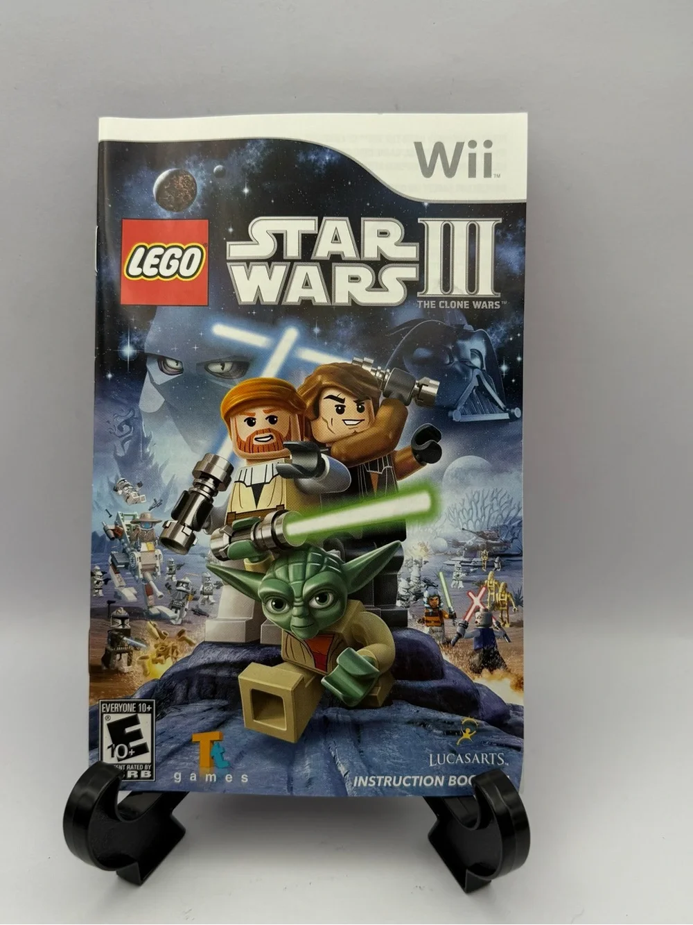LEGO Star Wars III The Clone Wars Wii Video Game Complete In Box Tested Working